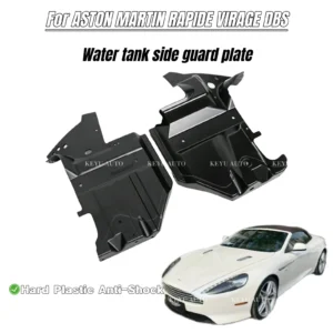 Pair of water tank side guard plates for Aston Martin Rapide, DBS and Virage, OE references 8G43-F01990-AE and 8G43-F01991-AE